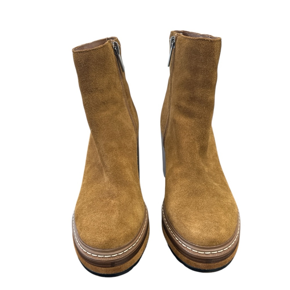 Steve Madden Shaniya Brown Chestnut Suede Ankle Western Boots Booties 8 concert - Picture 2 of 6